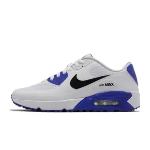 Nike 高爾夫球鞋 Air Max 90 Golf 男女鞋 氣墊避震 經典款 防水 情侶鞋 運動穿搭 白 藍 CU9978106