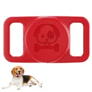 AirTag Dog Collar Holder Water Resistant Airtag Protective Cover for Apple-Red