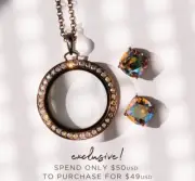 Authentic Origami Owl Chocolate Locket Set Exclusive Complete Set!! New! Retired