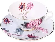 Bone China Teacup Coffee Cup Set, English Teasets,Fine Bone China Teacup and Saucer Set,Coffee Cup and Saucer