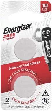 Energizer Lithium Coin CR2025 2PK