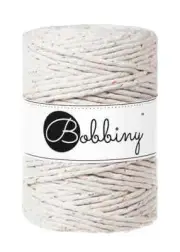 Bobbiny Rainbow Dust Premium Macrame cord 5mm, (100 meters) - Single twist