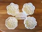 Christmas Snowflake Cookie Cutter & Embosser Stamps Set Of 4