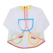 Waterproof Art Smock Transparent, Children Painting Smock, Kids Art Apron for Toddler for Cooking, Baking, Large