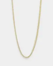 [House Of Auric] House Of Auric Franco 2.2mm 20" Chain 18k Gold Vermeil - Size 20" - Popular 20" - Popular 18K Gold Vermei