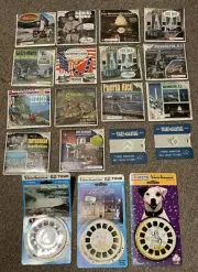 Vintage 50s 60s VIEWMASTER Reels - 19 Packs (of 3 reel sets) GAF, Sawyer Sealed