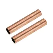 Copper Round Tube 19mm OD 1mm Wall Thickness 100mm Length Pipe Tubing 2 Pcs