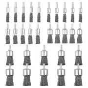 30 Pack Wire End Brush Set, Wire Brush for Drill ,6 Sizes 0.012" Crimped Wire
