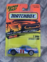 MATCHBOX - SUPERFAST - #7 T BIRD STOCK #11- BLUE - 1995 DIECAST CAR MIP
