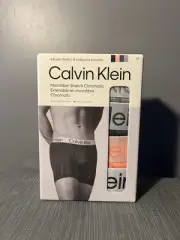 Calvin Klein Men’s Medium Microfiber Stretch Chromatic Boxer Briefs 4 Pack