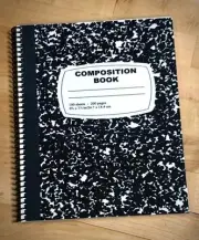 Sketch Book Journal - Composition Notebook Inspired