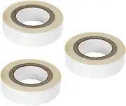 HONMEET 3 Rolls Wig Film Tabs Sided Wig Adhesive Tape Lace Front Tape Carpet Tape Hair Wig Tape Hair Extension Tape Tabs Hair Tape Double Sided Lace Wig Glue Grip Tape Binders White Tissue