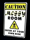 MESSY ROOM -*US MADE* Embossed Sign -Teen Bedroom Man Cave Garage Bar Wall Décor