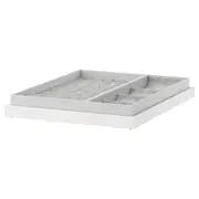 KOMPLEMENT pull-out tray with insert, white, 50x58 cm