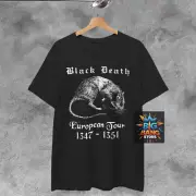 BLACK DEATH European Tour Shirt plague rat post apocalypse climate change punk