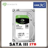 Seagate 希捷 BarraCuda 2TB 3.5吋 SATAⅢ 桌上型硬碟 (ST2000DM008)