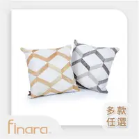 在飛比找momo購物網優惠-【Finara 費納拉】隱園爵居．50×50天然牛皮雙面抱枕