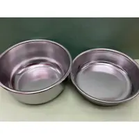 在飛比找蝦皮購物優惠-白鐵寵物碗 3號碗 碗/碗架 寵物碗 水碗 飼料碗 鐵碗 深