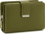 [ekavale] Women's Soft Leather Wallet with RFID Protection - Women's Wallet, Brown (Rust), M, Purse