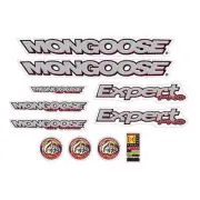 Mongoose - 1996 Expert Pro 24 - for chrome frame Decal set - old school bmx