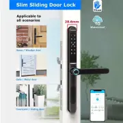 Electronic Lock Bluetooth Password Fingerprint Waterproof Aluminum Sliding Door