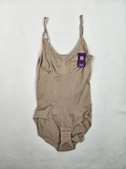 Hey Shape Snatched Shapewear Bodysuit Womens Size 2XL Khaki Tan NWT