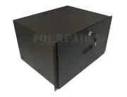 6 Space 6U Rack Mount 19" Drawer Locking DJ Rack Gear Audio Road Case IT Network