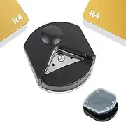 yuentoen Paper Corner Rounder, 4mm Corner Cutter Punch Tool for Paper Crafts, Photo, Cardstock, DIY Projects, Laminate, Card Making and Scrapbooking(Black)