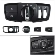 4x Headlight Control Switch Panel+Button+Knob For BMW 1-4 Series Advance Version