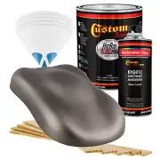 HOT ROD FLATZ Graphite Gray Metallic Gallon Kit URETHANE Flat Auto Car Paint Kit