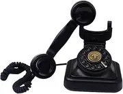 Vintage Corded Phone for Home and Hotel Decoration, Black