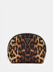GUESS Black Multi Christelle Dome Vanity Case, Polyester