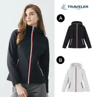 在飛比找momo購物網優惠-【TRAVELER 旅行者】女款Soft Shell防風撥水