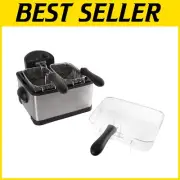 Powerful 4L Electric Fryer with Cool Touch Safety and Multi-Basket Functionality
