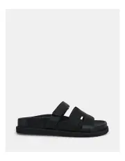 [Novo Shoes] Slothy Chunky Slides in Black