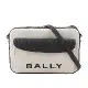 【BALLY】Bar Daniel 帆布及皮革口袋斜背包(自然色/黑色)