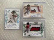 2021 Leaf Trinity Patch Auto Triston Casas / Auto 3 Cards Lot