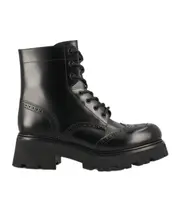 CELINE TRIOMPHE RANGERS ZIPPED BOOT in POLISHED BULL 37.5,36,37,38.5,38,39.5,39,40,36.5,41 black