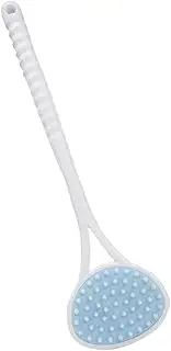 SHERCHPRY Bathroom Back Brush with Long Handle Ergonomic Exfoliating Body Scrubber for Shower Gentle Skin Cleanser for Elderly and Hard to Reach Areas Convenient Hanging Design