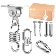 Heavy Duty Stainless Steel Hanging Kit: Swing Hangers and Hammock Spring and ...
