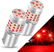 KaiDengZhe 1156 BA15S P21W LED Brake Light Bulb 12V-24V 42SMD 3030 21W Super Bright 1000LM P21W 382 LED Bulb with Projector for Brake Lights Fog Lights Parking Lights Stop Taillights Bulbs, Red, 2PCS