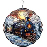 Winter Train Wind Spinner | 10" Windspinner | Wind Spinner | Christmas Lovers |