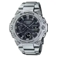 在飛比找momo購物網優惠-【CASIO 卡西歐】G-SHOCK藍牙連線雙顯錶(GST-