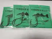 3 USA MADE Hi-Lo Pompano Dropper Loop Striped Bass 8/0 Inline Circle Hook Rigs