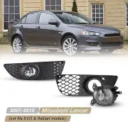 For 2007-2015 Mitsubishi Lancer Fog Lights Factory Bumper Replacement Clear Lens (for: Mitsubishi)