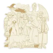 2 Pack P13 Light Chipboard Decoration Base 8"X8"-Once Upon A Time,Mini Theatre P
