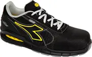 Diadora Utility Run Net AB MTX Low S3S, safety shoes unisex , color: Black/Yellow , size: 45 EU