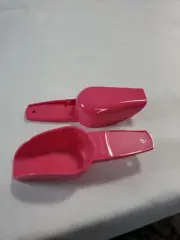 Tupperware Canister Scoops Set of 2 Pink 1/4 cup