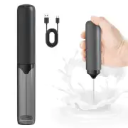 Milk Frother Rechargeable With Cover, Easy To Carry Small Mixer For Drinks, E...