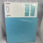 5 Pairs: IKEA Curtain VIVAN Solid Blue Sheer Turquoise 57x98 ½ Panel Window